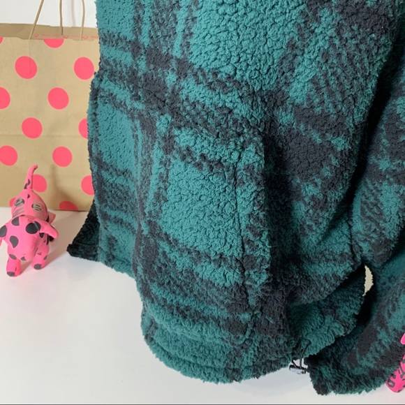 PINK VS FUNNEL NECK SHERPA HOODIE - Picture 7 of 8